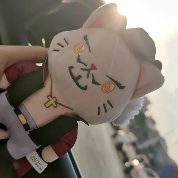 14cm Anime One Piece Movic Cats Series Plush Pendant Luffy Doflamingo Sanji Law Ace Cotton Pendant With Cat Patch Mask Gift Toys - Image 2