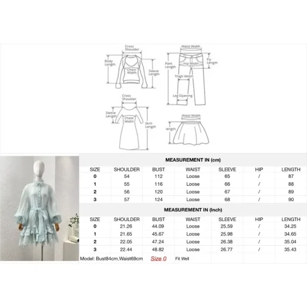 Mint Green Cascading Lace Patchwork Hem Long Sleeve Midi Dress 2025 High Quality - Image 3