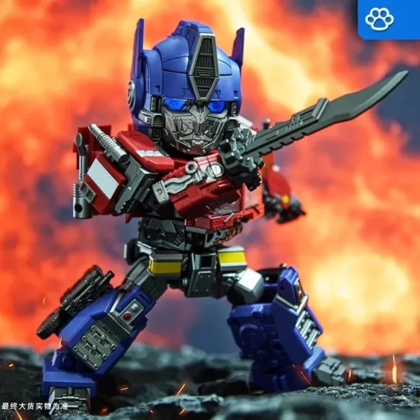 Laser Cat Big Head Column JGM-Q01 Steel Head Commander Q Version JGM-01Steel head Transformation Toy Super Hero Action Figure - Image 3