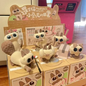 2025 Azuki Can Azukisan'S Daily Life Pop Cats 1&2st Series Blind Box Cute Model Valentine Day Gift Mystery Box Kids Fidget Toy ﻿