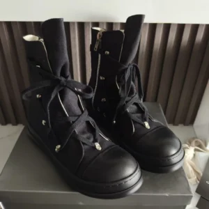 Summer Classic High Top Casual Trendy Shoes for Men Canvas Shoes Thick soled Board Shoes for Women Black Pentagram Single Shoes