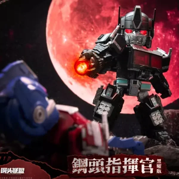Laser Cat Big Head Column JGM-Q01 Steel Head Commander Q Version JGM-01Steel head Transformation Toy Super Hero Action Figure - Image 5