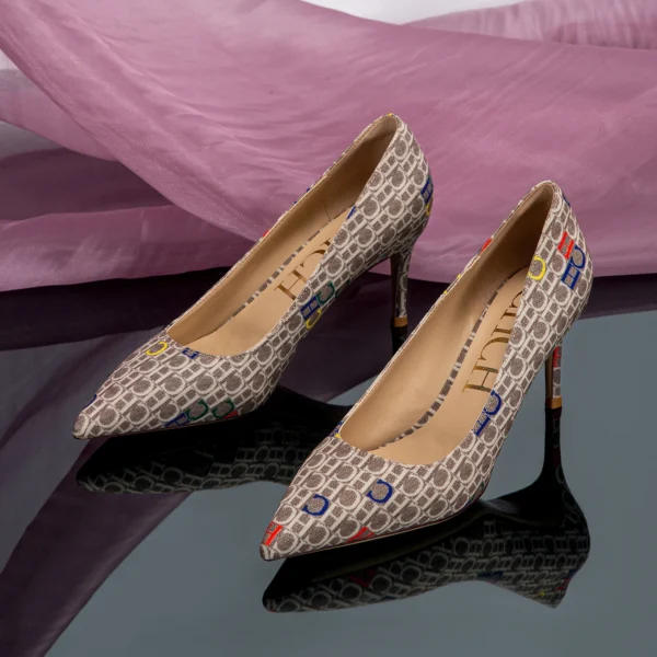CHCH Women's High Heels Autumn New Fabric Pointed Business Women's Shoes 7cm - Image 5