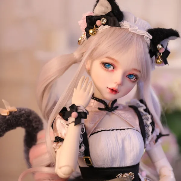 1/3 BJD Doll Cat costume Designer makeup baby face Good body mass Female Joints Movable body doll DIY make up 60cm toy gifi - Image 3