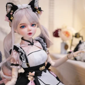1/3 BJD Doll Cat costume Designer makeup baby face Good body mass Female Joints Movable body doll DIY make up 60cm toy gifi